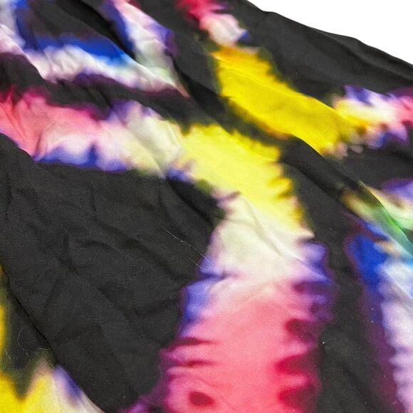 Busayo Black Watercolor Tie Dye Halter Maxi Dress 2 - Picture 4 of 7